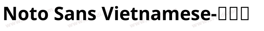 Noto Sans Vietnamese字体转换